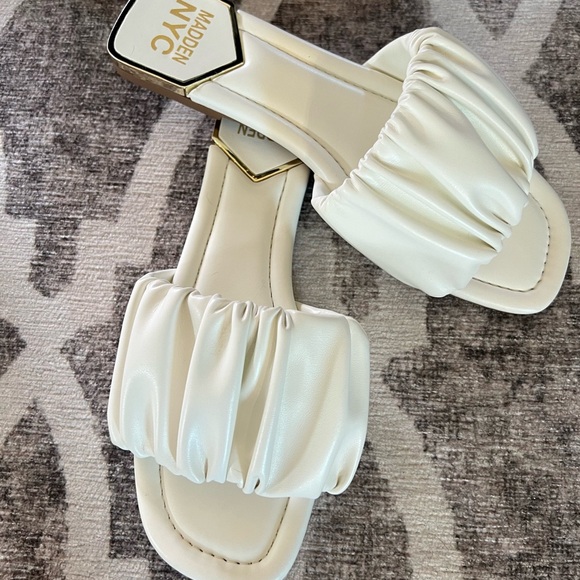 White Madden NYC Sandles - Picture 2 of 8